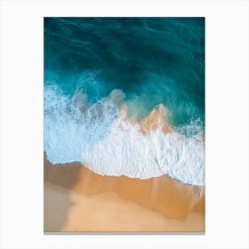 Aerial View Of A Beach 4 Canvas Print