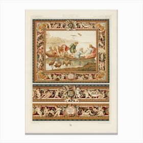 17th Century Pattern, Albert Racine 4 Canvas Print