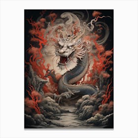 Chinese Calligraphy  Dragon 3 Canvas Print