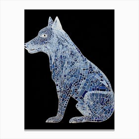 Mosaic Wolf Canvas Print