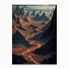 Valley Of The Wind Canvas Print