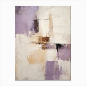 Purple And Brown Abstract Raw Painting 3 Canvas Print