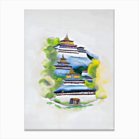 A Tibetan Village Canvas Print