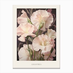 Floral Illustration Lisianthus 2 Poster Canvas Print
