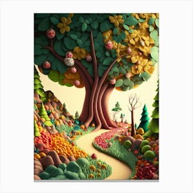 Candy tree Canvas Print