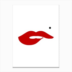 Lips Lips Canvas Print