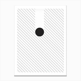 Black Dots Canvas Print