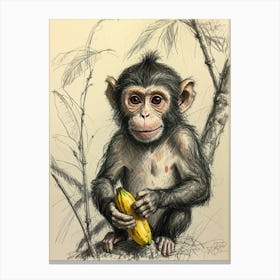 Chimpanzee 4 Canvas Print