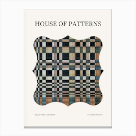 Checkered Pattern Poster 9 Canvas Print