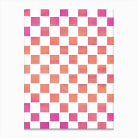 Checkered Pattern Canvas Print