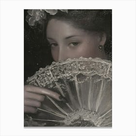 Lady With A Fan Canvas Print