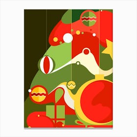 Abstract Christmas Tree 2 Canvas Print