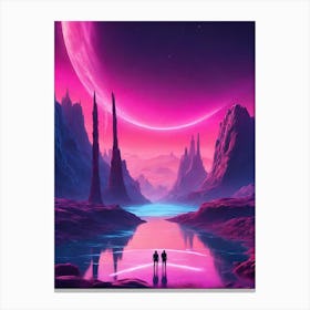 Space Landscape 2 Canvas Print