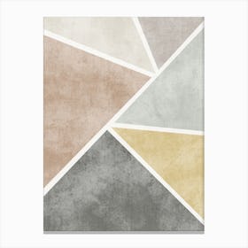 Abstract Triangles Canvas Print