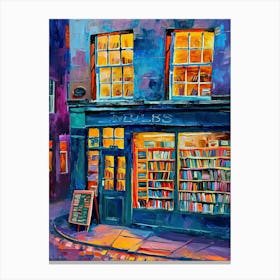 Edinburgh Book Nook Bookshop 1 Canvas Print