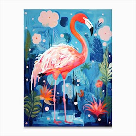 Exotic Flamingo, Matisse Inspired Canvas Print