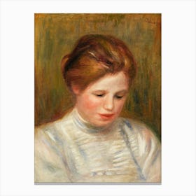 Head(1904), Pierre Auguste Renoir Canvas Print