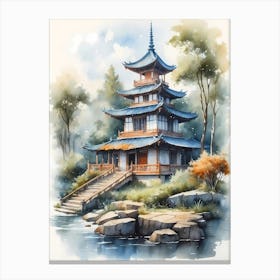 Asian Pagoda Canvas Print