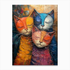 Three Cats 3 Canvas Print