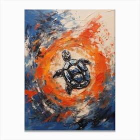 Turtles Abstract Expressionism 4 Canvas Print