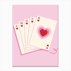 Love cards Canvas Print