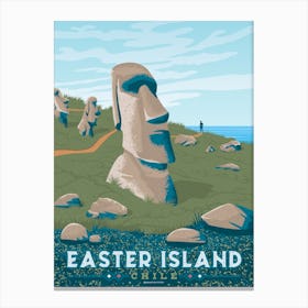 Easter Island Pacific Ocean Chile Canvas Print