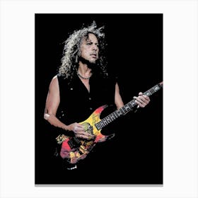 Kirk Hammett metallica band music 3 Canvas Print