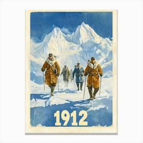 Aihrgdesign A Vintage Adventure Poster Of A 1912 Polar Expedi 952da729 0f81 4f98 A44f A06949426215 3 Canvas Print