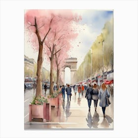 Paris Arc De Triomphe 2 Canvas Print