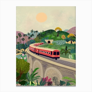 Sri Lanka Railway Canvas Print