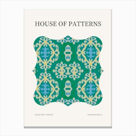 Textile Pattern Poster 24 Canvas Print