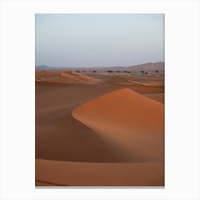 Sahara Morocco |Desert dunes with golden hour photography Canvas Print