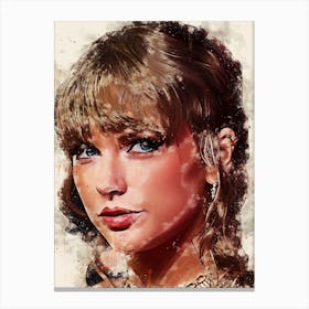 Taylor Swift Portrait Canvas Print