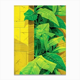 Bananas In The Jungle Canvas Print