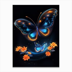 Blue Butterfly Canvas Print