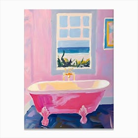 Pink Bath Canvas Print