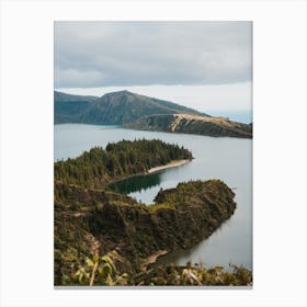 Island of the Azores Lagoa | Lake on Sao Miguel in Portugal Canvas Print