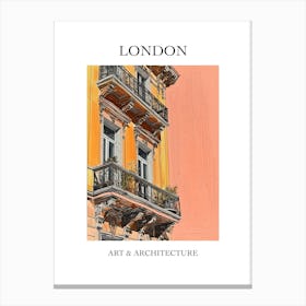 London Travel And Architecture Poster 4 Canvas Print