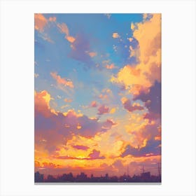 Sunset Hd Wallpaper 1 Canvas Print