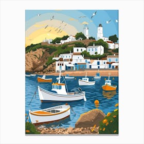 Of A Fishing Village Canvas Print