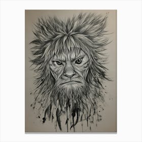 Lion Head 2 Canvas Print