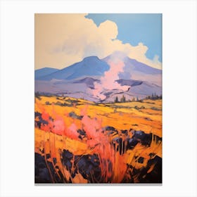 Mount Etna Italy 2 Mountain Painting Canvas Print
