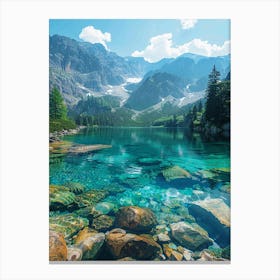 Lake In The Alps 2 Canvas Print