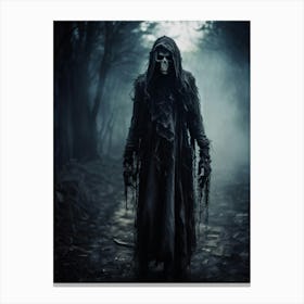 Ancient Health Frightened Daemon Human Rip Costume Scarey Afraid Invisible Evil Spook Ma (15) Canvas Print