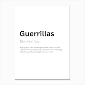 Guerrillas Definition Meaning Toile