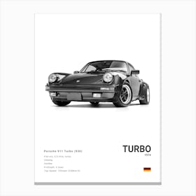 Porsche 930 Turbo Canvas Print