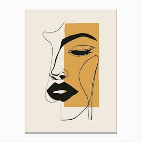 Woman'S Face 127 Canvas Print