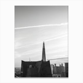 London Skyline Black And White Leinwandbild