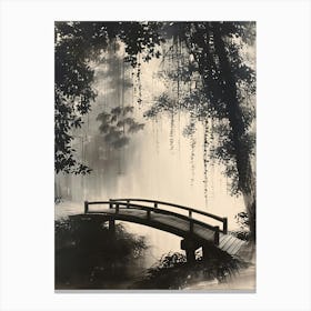 Bridge In The Mist Canvas Print