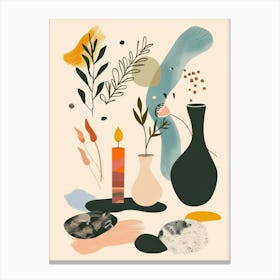 Abstract Objects Flat Illustration 11 Canvas Print